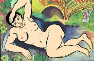 ilustración Matisse Desnudo azul profesor fcodeasislopez