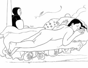 Ilustración Paul Gauguin Manao Tapapau profesor fcodeasislopez