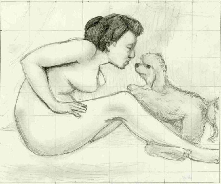 Dibujo interpretación profesor fcodeasislopez alumna b. arte